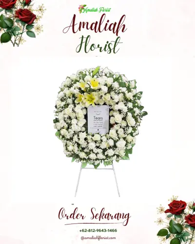 Krans Bunga Duka Cita di Tegal Gundil